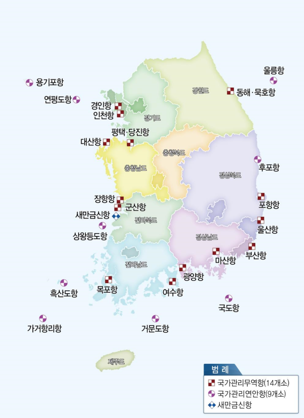 항만시설물 안전시설 정비사업 대상지/해수부
